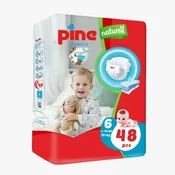 Pine Pelene za bebe Classic natural jumbo 6, 15+kg, 48 komada