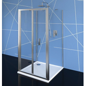 POLYSAN EASY Zložljiv Třístěnný Tuš Kout 900x900mm, Prozorno Steklo, Univerzalno Odpiranje