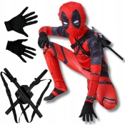 Korbi Otroški Kostum Deadpool z Meči, Velikost 110