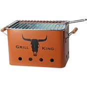 ProGarden Prenosni žar na lesno oglje GRILL KING 43 x 20 cm, v barvi opeke