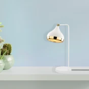 Opviq Stona lampa E27 Socket, Belo-Zlatna