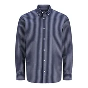JACK & JONES Srajca JPRBLUHARVEY mornarska / temno zelena / naravno bela