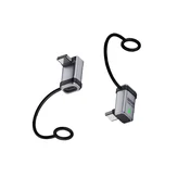 INF 240W USB-C moški na moški 3D adapter pod pravim kotom - 120Gbps prenos podatkov (2 kosa) Silver, (5000291498)
