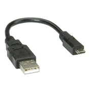 ROLINE kabel USB 2.0 A - Micro USB B, 0,15 m 11.02.8310-25