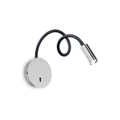 Ideal Lux - LED Fleksibilna mala svetilka FOCUS LED/3,5W/230V CRI 90 siva/sijajni krom