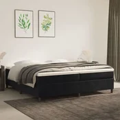 shumee vidaXL Posteljni okvir brez vzmetnice, črn, 200x200 cm, žamet