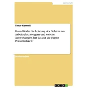 Kann Ritalin die Leistung des Gehirns am Arbeitsplatz steigern und welche Auswirkungen hat das auf die eigene Persönlichkeit?