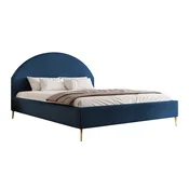 Postelja Hesperia 110 (Dream Velvet 202.24) Zakonske, Modra, 160x200, Blago, Posteljno dnoPosteljno dno, 168x212x125cm
