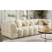 Casa Padrino luxury sofa cream 235 x 75 x H. 100 cm - Living room sofa - Hotel sofa - Living room furniture - Hotel furniture - Luxury furniture - Luxury furnishings