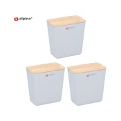 Alpina Set posuda s poklopcima, 1L, 3 komada, sive