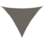 Vidaxl Senčno jadro 160 g/m2 antracitno 4x4x5,8 m HDPE