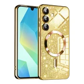 TPU gel ovitek Techsuit Luxury Glitter MagSafe za Samsung Galaxy A16 4G/5G - gold