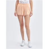 Orsay Apricot womens shorts with lace - Womens