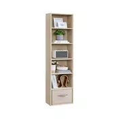 Songmics Knjižna omara 6 polic 40x24x1785 cm Bež