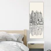 Wallity Dekorativna slika na platnu, 30x80cm, Šarena