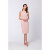 Style Ženska mini obleka Lilott S342 pudrasto roza L