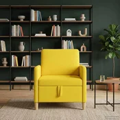Sofa s pohranom Svijetlo žuta 72 x 78 x 87 cm Poliester