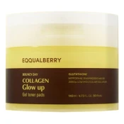 EQQUALBERRY Collagen Glow Up Gel toner Pads – Kolagenski Gel Tonizirajoči Blazinice Za Sijočo Kožo 60kos/140ml
