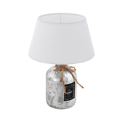 Eglo 202115 - Stona lampa MOJADA 1xE27/40W/230V bela
