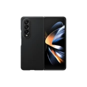 UNBRANDED Etui za Samsung Galaxy Z Fold4 iz pravega usnja (črn)