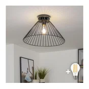 Brilagi - LED plafonski luster CERIA WIRE 1xE27/40W/230V O 45 cm crna