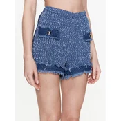 Pinko Kratke hlače iz tkanine 100405 A0I3 Modra Regular Fit