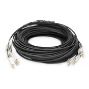Digitus vlaknen optični kabel LC/UPC - LC/UPC, OM4, 8 vlaken, 75 m, črn