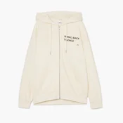 Cropp - Dukserica oversize s kapuljacom - Krem