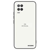 Silikonski črni ovitek za Realme 8 5G - Girl, do it for you