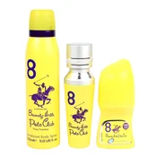 Set Beverly Hills Polo Club: 1982 - Sport 8 Eau de Parfum for women 50 ml + 1982 - Sport 8 Refreshing Body Spray 150 ml + N°8 Roll-on Antiperspirant D