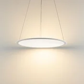 Deko-Light LED viseča svetilka PANEL, bela, O 63 cm, kovinska, CCT, zatemnitev, 50 W - Študija/pisarna - Sodobni - prometna bela RAL 9016 - Aluminij