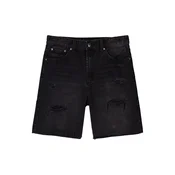 Bershka Kavbojke črn denim