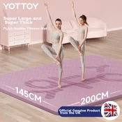 Yottoy Prostirka za jogu, 200x145cm, Ljubucasta