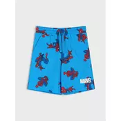 Sinsay - Pamucne kratke pantalone sa printom Spider-Man - plava