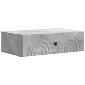 Vidaxl Stenska stranska miza Betonsko siva 59 x 34,5 x 17 cm