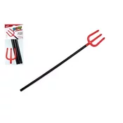 Vilice hudič zložljive plastične 110cm na kartici 17x41cm karneval