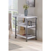 Hanah Home višenamenska polica Dh Hutch, 60 cm, bela