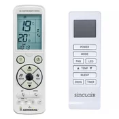 General SINCLAIR ASM-12PI - luxurious backlit remote control