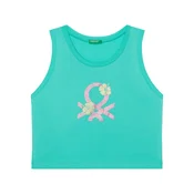 United Colors Of Benetton Top 3I1XCH01Z Zelena Relaxed Fit