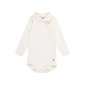 PETIT BATEAU Pajac/bodi nočno modra/bela