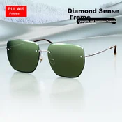 Pulais Unisex naocare za sunce, Srebrno-zelene