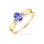 DIAMANT LETERNEL Prstan Ring, mit Tansanit, 375 Gelbgold zlata