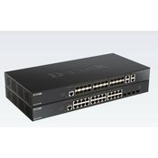 D-Link DXS-1210-28S mrežni prekidac Upravljano 10G Ethernet (100/1000/10000) 1U Crno