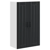 Vidaxl Omarica na steni LUCCA Črna 60 x 31 x 100 cm Inženirski les