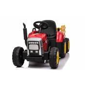 Beneo 12V električni traktor s prikolico rdeča litij baterija