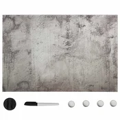 Vidaxl Stenska magnetna tabla iz stekla 50x30 cm