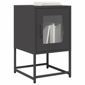 Nocni ormaric crni 36x39x60,5 cm hladno valjani celik