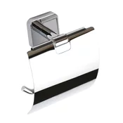 Nosilec toaletnega papirja INSIA s pokrovom, krom - Chrome - 137x130x66 mm - Sapho - INSIA - 120 - Medeninasti - Nosilec toaletnega papirja - Kvadratni - 137 - 130 - 66 - 14