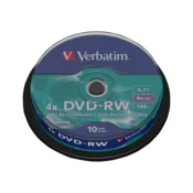Verbatim DVD-RW Matt Silver 4x 4,7 GB 10 kom