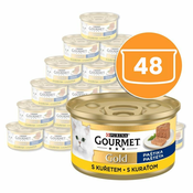 Pločevinka Gourmet GOLD - pašteta s piščancem, 48 x 85g
